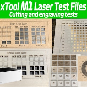Creative Space xTool M1 Laser Test Files | Engrave Test | Cut Test