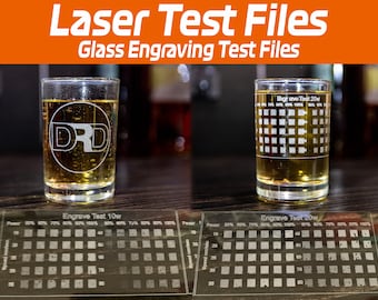 Lightburn Laser Glass Engraving Test Files | Engrave Test | XTool, Ortur, Gwieke, OWtech, LM2, Elegoo, Diode & CO2 Lasers