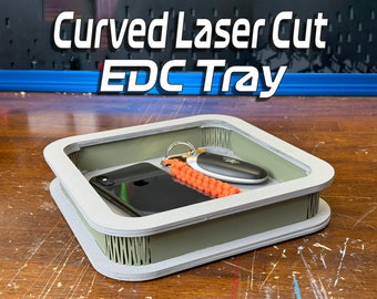 Laser Cut EDC Tray SVG Pattern | Lightburn Files (Digital Download)