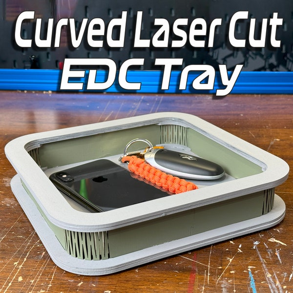 EDC Tray Patterns | Lightburn | SVG | Digital Cut Files for Glowforge, XTool, Ortur, Gwieke, OWtech, Diode & CO2 Lasers