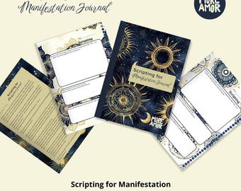 Scripting for Manifestation Journal | 30-Day Guided Manifestation Workbook