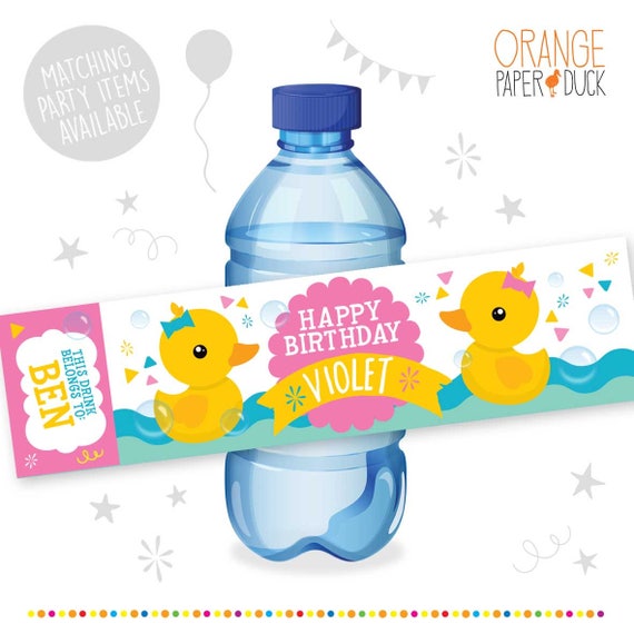 personalised bath duck