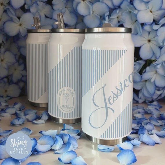 Personalised Bridal Shower Hen Parties Reusable 255ml Soda Can Reusable  Tumbler - Ultimate Stylish Party Favour
