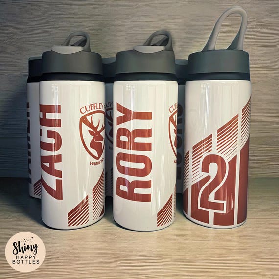 Personalised FOOTBALL TEAM SPORTS Water Bottle 750ml / 650ml / 600ml Gift Team