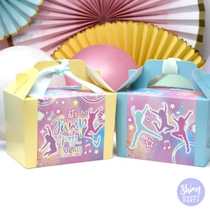 JUMP Personalised Party Box - Add matching paperie to co-ordinate your party decor - Table Settings Gift Bags Birthday Stickers
