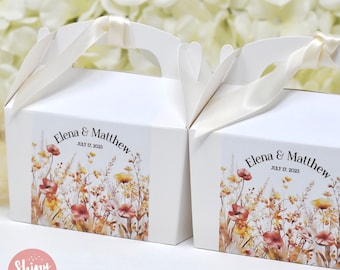 WILD FLOWER WEDDING Personalised Party Box with matching Paperie and Table Decor available.