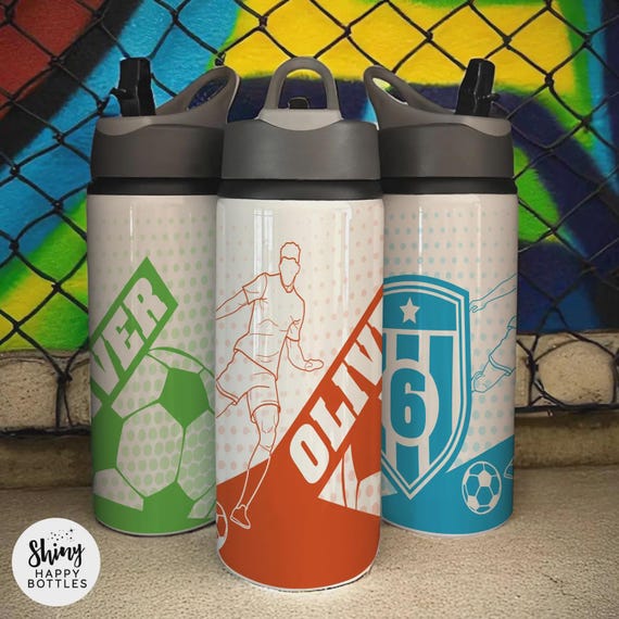 Personalised FOOTBALL TEAM SPORTS Water Bottle 750ml / 650ml / 600ml