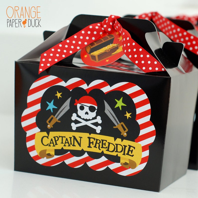 PIRATES Personalised Box Skull Boat Treasure Birthday Etsy UK