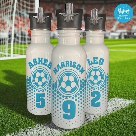 Personalised FOOTBALL TEAM SPORTS Water Bottle 750ml / 650ml / 600ml