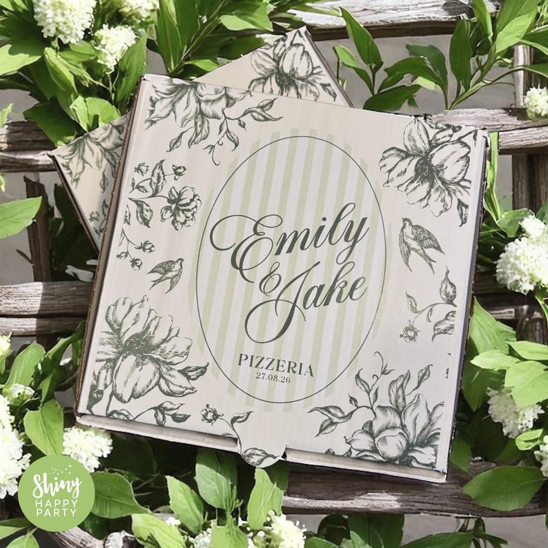 Personalised Wedding Pizza Box – 7