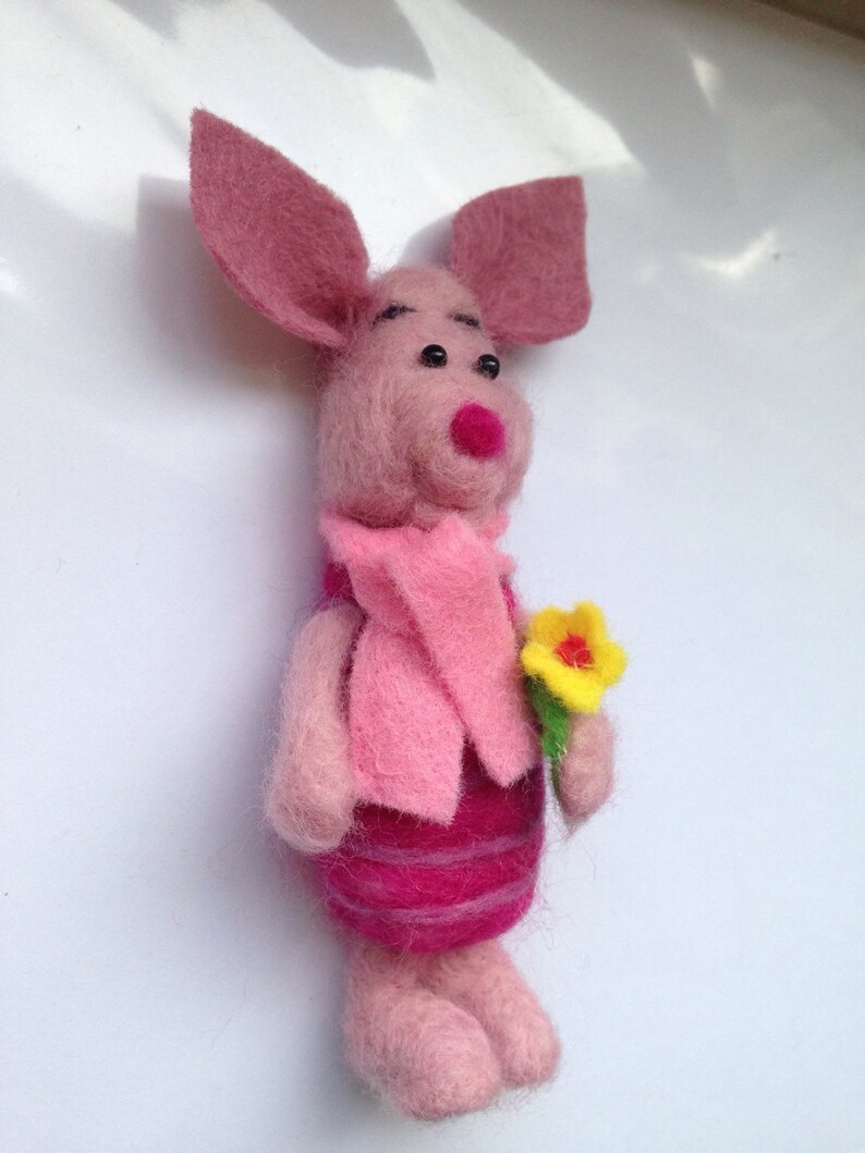 Needle Felted Piglet. Disney Winnie the Pooh Etsy