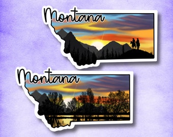 Montana MT State sticker | Tourist vinyl die cut decal for journals, planners, laptops & water bottles | gift for travelers | USA America