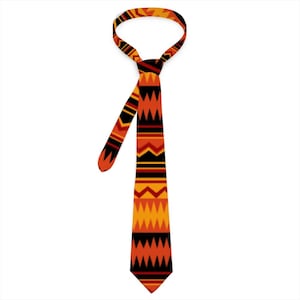 Kente Men’s Tie | African Print Formal Tie for Wedding, Business, Party & Work | Unique Gift for Him