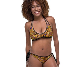 Kente Afrikanischer Print Bikini