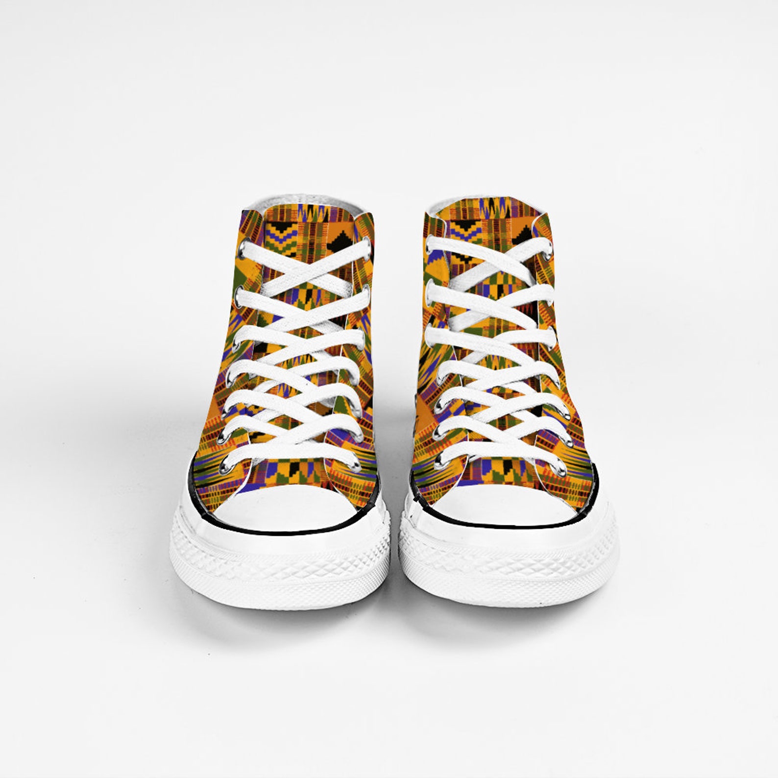 FZ African Print Unisex High Top Canvas Shoes main image 0
