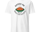 Raised on Jollof Built for Success T-Shirt | Nigerian Pride Tee | Unisex Short-Sleeve Shirt | Afrocentric Fashion | African Diaspora