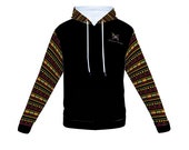 Modern dashiki African print Unisex Hoodie | Oversized hoodie | Aesthetic hoodie Plush Spun Velvet Hoodie with Pockets