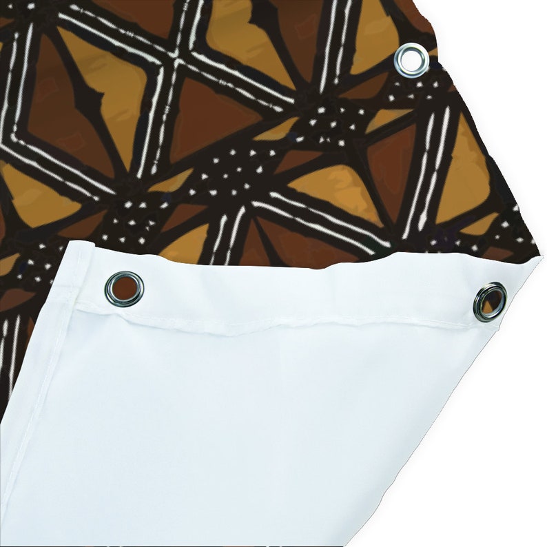 Afro Mud Cloth African Print Shower Curtain Bath Shower Curtain 71" X ...