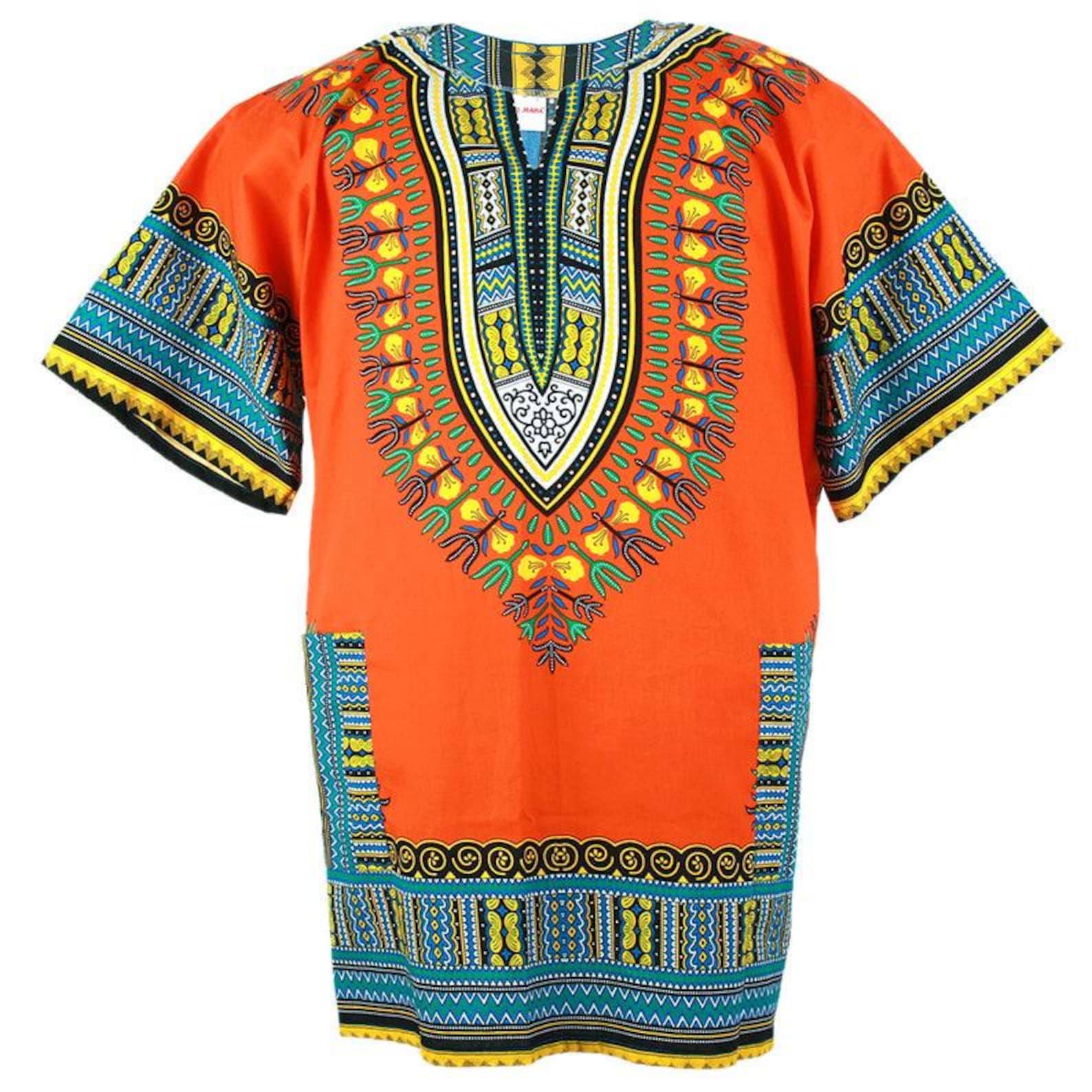 AfricanThings Dashiki Shirt - Traditional Cotton