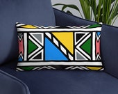 Ndebele African Print Double Sided Pillow