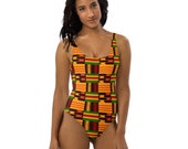 Kente One-Piece Swimsuit