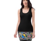 Ndebele African Print Sublimation Cut & Sew Dress