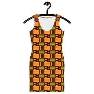 Kente Bodycon Dress - Etsy Kente Bodycon Dress - Etsy