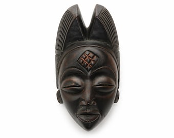 African Wood Mask | Hand Carved African Art Decor | Tribal Wall Mask | Afrocentric Home Decor | Cultural Gift | Ethnic Artwork