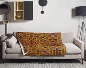 Kente Throw Blanket | African Home decor