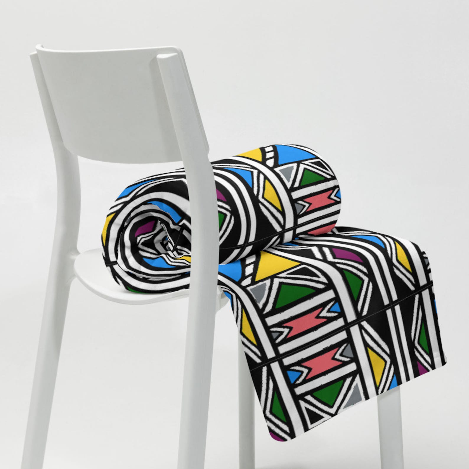 Mud cloth | Ndebele Throw Blanket | African living room decor