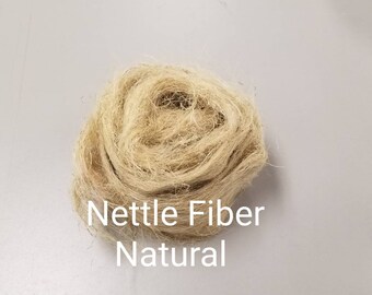 Weaving Spinning Knitting Hemp Fiber 2-ounce Natural Degummed but Not Carded Great for Carding Fiber Arts! Felting