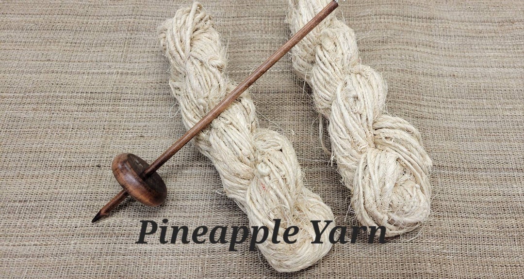 Pineapple Fiber Yarn Skein. 3.5 Ounce. Handspun Yarn. Bast Fiber. Etsy