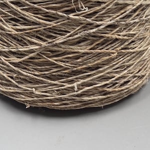 Hemp Yarn, 250 Yards. Hand-Spun Cone. Natural Fiber. image 4