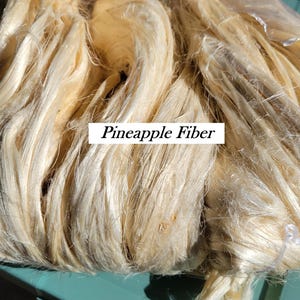 Pineapple Fiber Bundle, Semi-Combed. Sold by ounce, Plant Fiber.
