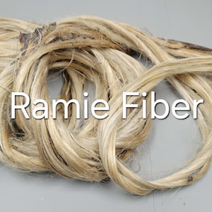Ramie Fiber Bundle. 100% Natural Fiber. Great for Basketry, Knitting, Weaving, Fiber Arts, ect