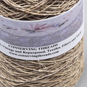 Hemp Yarn, 250 Yards. Hand-Spun Cone. Natural Fiber. image 6