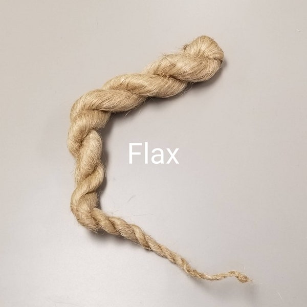 Flax Strick. Fine Natural Long Line Bast Fiber. Great for Spinning, Weaving, Fiber Crafts, Doll Making