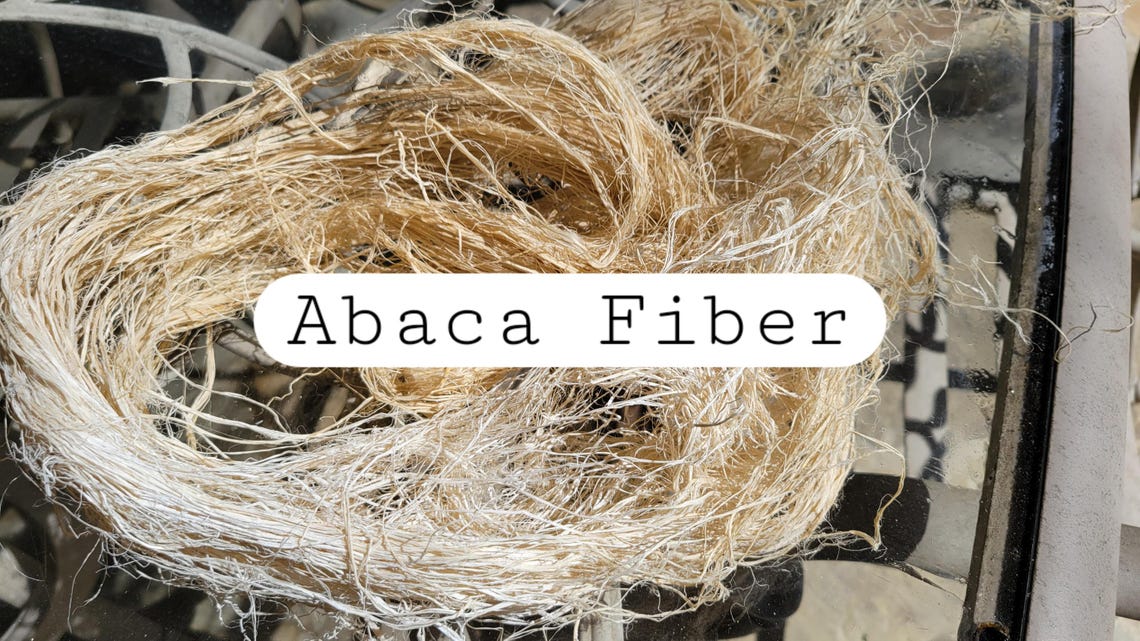 Example Of Abaca Abaca Fiber Bundle. Natural Un-combed Fiber. Raw Natural Textile. - Etsy