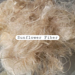 Sunflower Stalk Fiber. Un-Combed. Raw Unfinished Bundles
