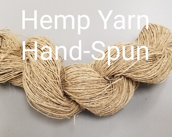 Crochet Fiber Arts 100% Hemp 2-ply Yarn Skein 250 Yards Natural Fine Twine Great for Kitting Craft Crochet Fiber Arts 100% Hemp 2-ply Yarn Skein 250 Yards Natural Fine Twine Great for Kitting Craft