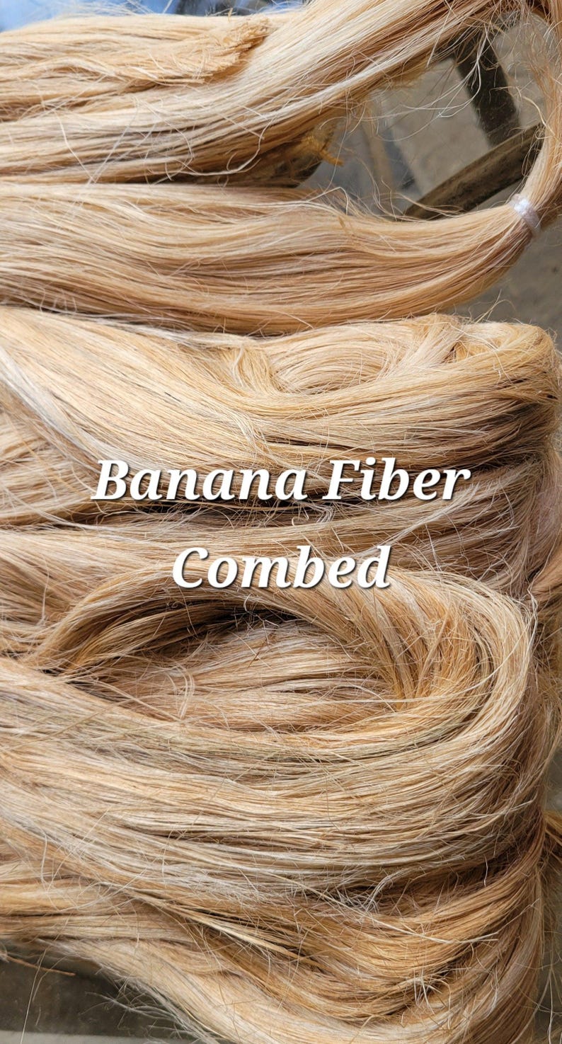 Material vegetal semipeinado de fibra de plátano imagen 1