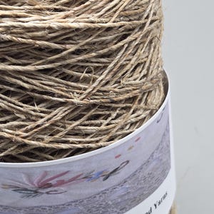 Hemp Yarn, 250 Yards. Hand-Spun Cone. Natural Fiber. image 7