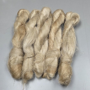 Flachs Strick, Natürliche Long Line Bast Faser Mittlere Grobheit. (5 Streifen)