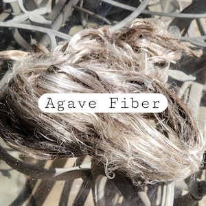 Agave Fiber Bundle. Natural Semi-Combed Fiber.