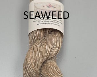 Yarn Seaweed Skein. Fingering Weight. Natural. Cordage Twine.