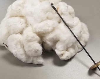 Cotton 1/2 Pound (8 Ounces), Spin From the Seed, USA Grown Cottonseed. Great for stuffing, carding, spinning, fiber arts, ect.