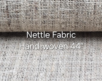 Nettle Hand Loom Woven Fabric. By the 1/2 Yard. 100% Plant Fiber. 44" Wide