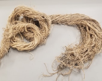 Hemp Strick, 6 oz, Long Fiber Bundle, &quot;Hand of Hemp&quot;, Himalayan Hemp 100% Vegetable Fiber, Great for Basketry, Knitting, Weaving, Fiber Arts