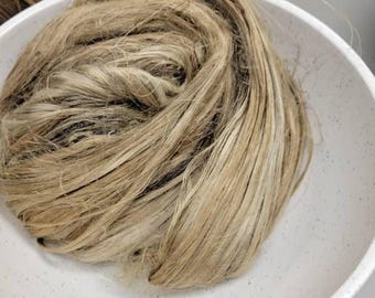 Paquete de fibras largas de algas marinas. Fibra 100% natural. Enteromorpha flexuosa (anteriormente Ulva flexuosa).