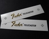 Two Guitar Headstock Waterslide Decals Fucker Telecaster 74